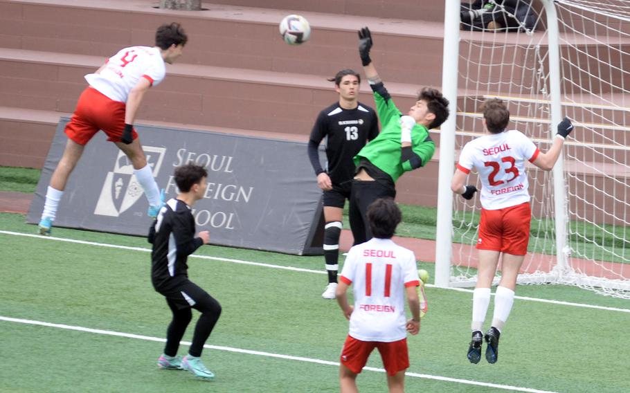 Senior Robert Morales is one of two experienced Humphreys goalkeepers.
