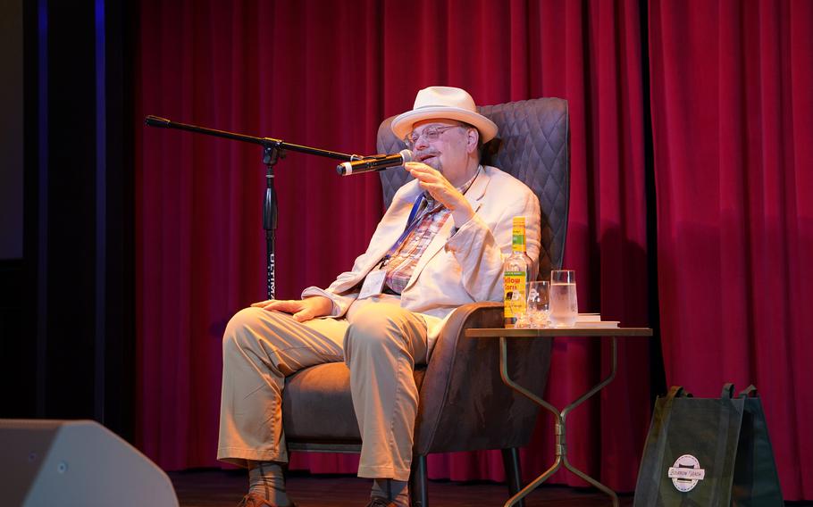 Louisville-based bourbon historian Michael Veach speaks during one of his onboard bourbon lectures. 