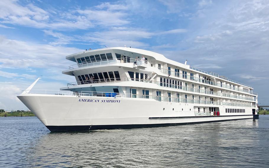 American Cruise Lines’ 2022-christened American Symphony ship is part of its sleek new line of “American Riverboats.”