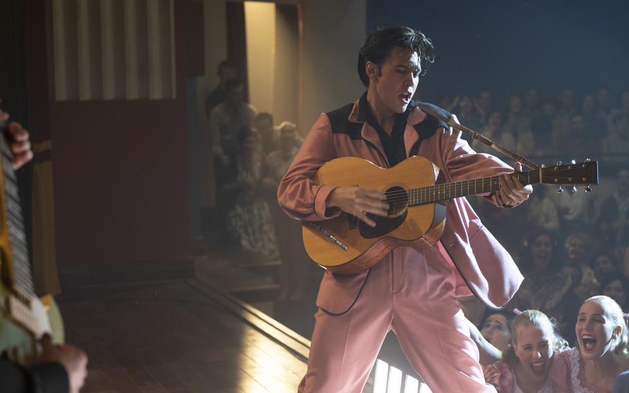 Austin Butler stars in “Elvis.” The Army and Air Force Exchange Service is offering free, exclusive military screenings of “Elvis” at Air Force and Army bases worldwide on June 11, 2022, nearly two weeks before the new release hits movie theaters in the United States. 