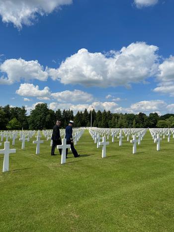 Арденнское американское кладбище в Бельгии в 2022 году. 