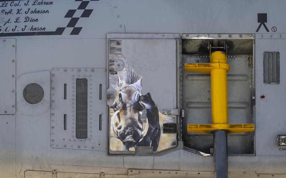 Door art on an A-10 Thunderbolt II