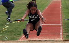 Osan sophomore Alexis Jeffress won the Division II triple jump for the second straight year.