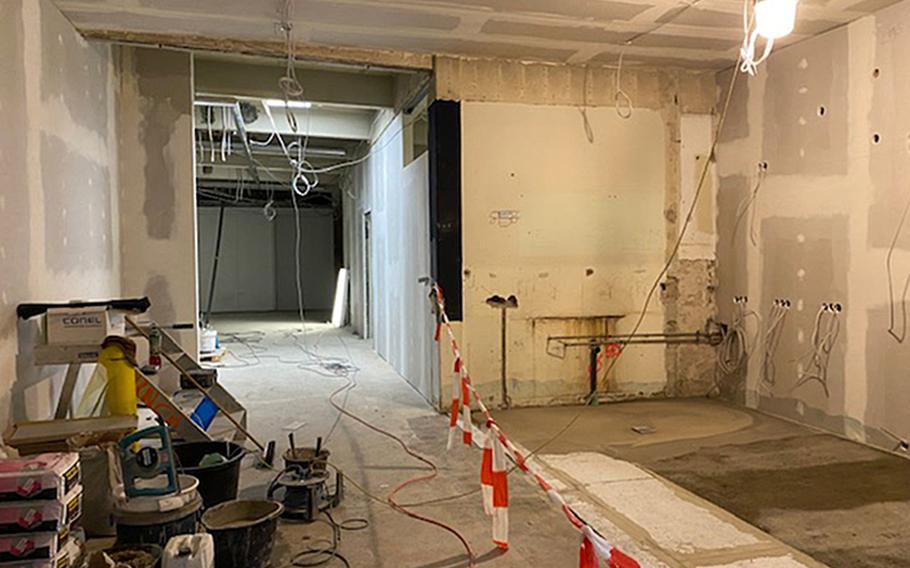 The inside of the USO Grafenwoehr at Tower Barracks after a flood damaged the building in 2019. The USO has since been fully renovated and planned to hold a welcoming event on Feb. 3, 2022.
