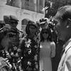 Da Nang, South Vietnam, Aug. 15, 1968: President Nguyen Van Thieu talks with female Army of the Republic of Vietnam (ARVN) troops during a ceremony marking the 11th anniversary of the ARVN's I Corps. The  Women's Armed Forces Corps - part of the ARVN - was created just a year earlier and counted over 2,700 women, with the majority of them working as nurses and administrative clerks. 

META TAGS: Pacific; Vietnam War; South Vietnam; women in the military; Women's History Month