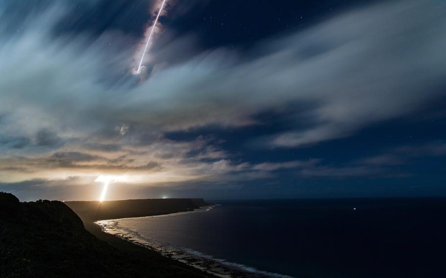 A Standard Missile-3 Block IIA is test-fired from Andersen Air Force Base, Guam,  Dec. 10, 2024. 
