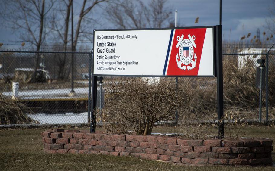 A view of the United States Coast Guard Saginaw River Station, Jan. 18, 2019.