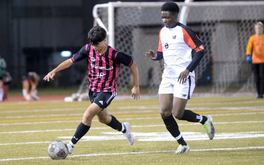 Skylar Dluzeski and Kadena hope to turn the tables on Leon Awesso and Nile C. Kinnick, which beat the Panthers 3-2 in last year's Far East D-I tournament final.