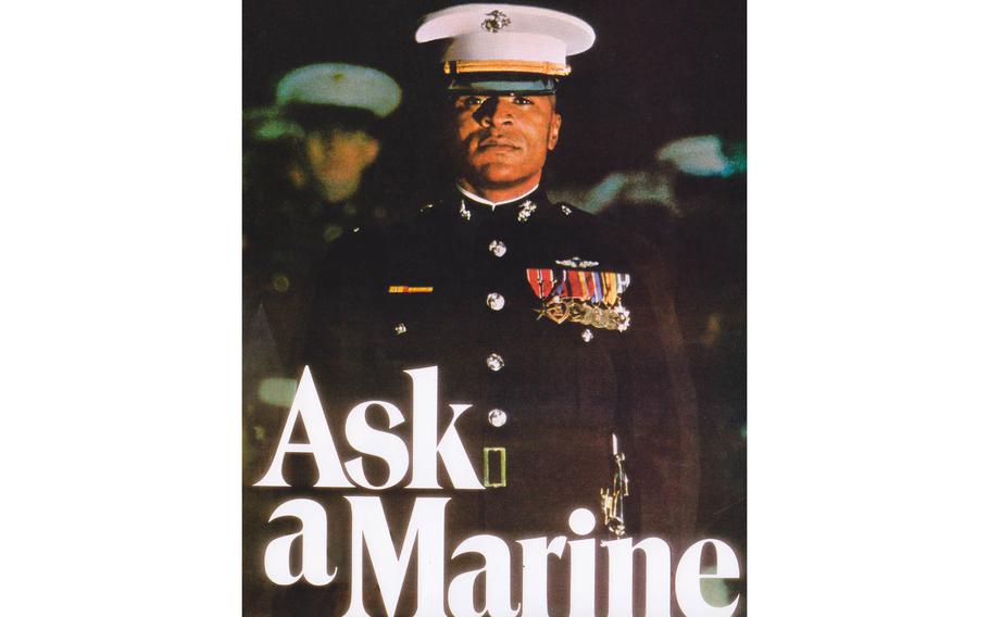 James Capers Jr., then a Marine first lieutenant, is pictured in 1970 as the face of the Corps’ recruiting campaign “Ask a Marine.”
