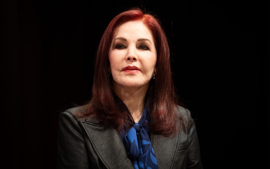 Priscilla Presley poses in 2025.