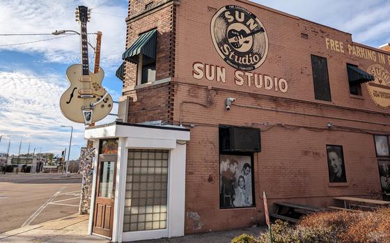 Sun Studio in 2024, a major stop on any music tour of Memphis, Tenn. Here owner Sam Phillips reluctantly welcomed a young wannabe ballad-singer named Elvis and, in doing so, changed the course of pop culture history. The studio also helped jump-start the careers of so many now-legendary performers, including Carl Perkins, Johnny Cash, Roy Orbinson and Jerry Lee Lewis.