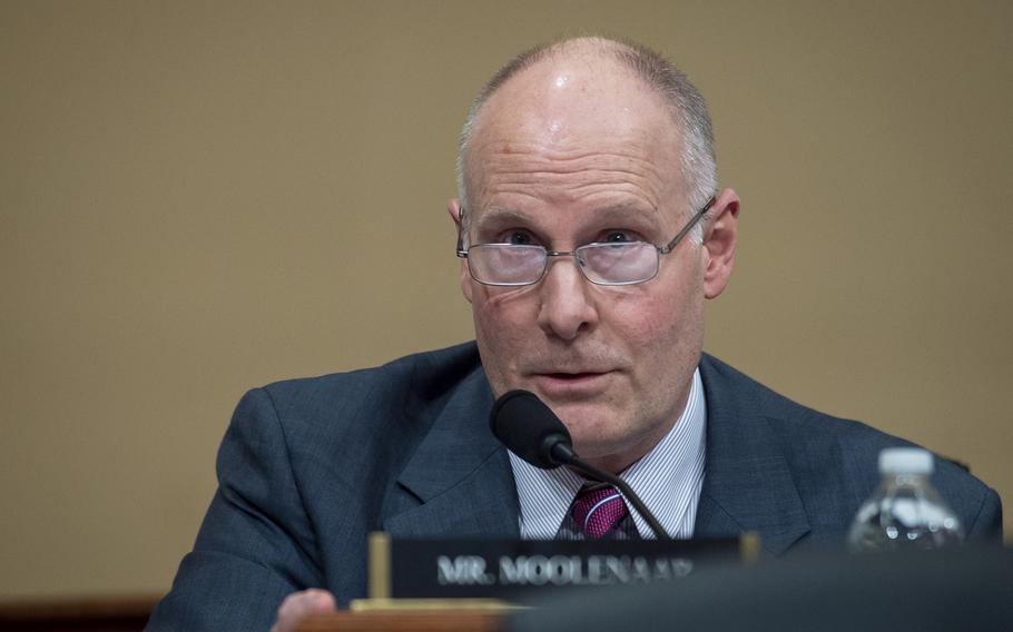 Rep. John Moolenaar, R-Mich., on Capitol Hill in Washington, Tuesday, Feb. 28, 2023. He now leads the House Select Committee on the Strategic Competition between the United States and the Chinese Communist Party.