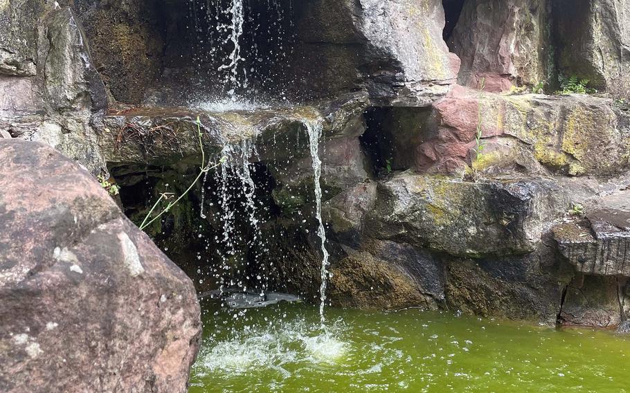 A waterfall, ponds and walking trails add to the relaxing atmosphere in the Chinese Garden in Stuttgart, Germany. 