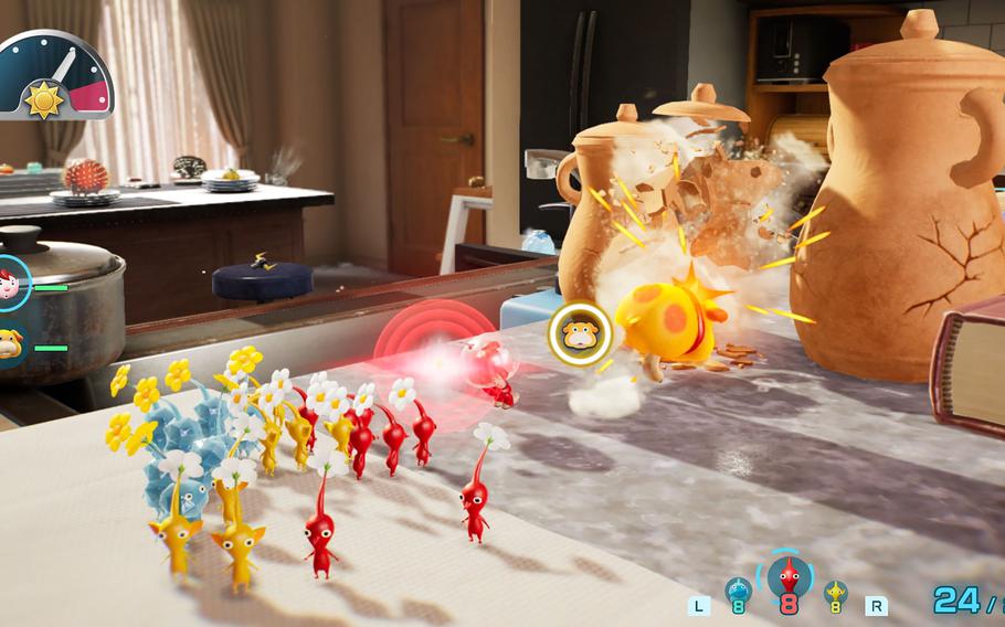 Players will explore six worlds in Pikmin 4 and much of it will be familiar to people of Earth. 