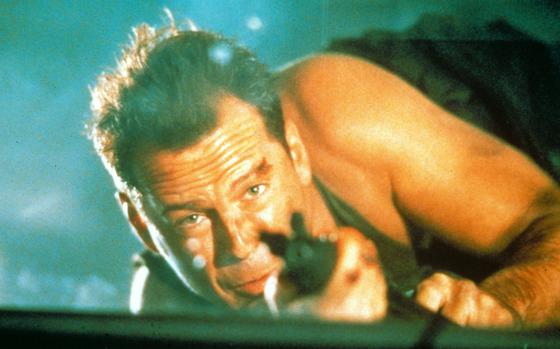 Bruce Willis as New York cop John McClane in 1988’‘s “Die Hard,” a film that set the template for a new kind of action star and made Willis a movie star. Willis’ family announced March 30 that the 67-year-old is retiring from on-screen acting after being diagnosed with aphasia, a disorder in the brain that affects one’s ability to communicate.