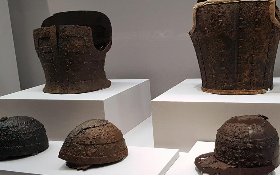 Japanese armor and helmets made of iron are preserved at the Tokyo National Museum in Ueno.