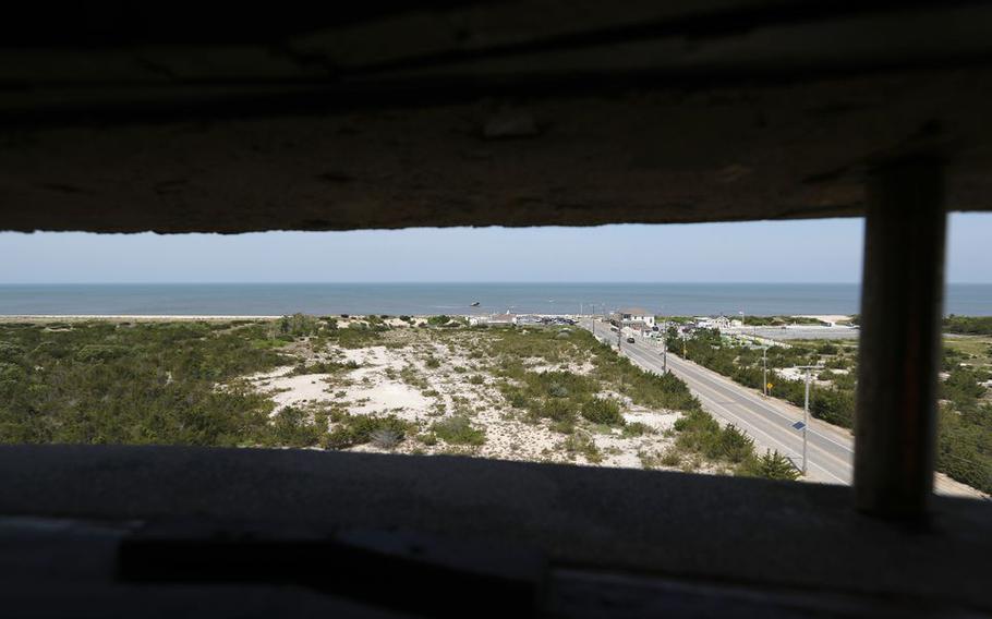 The view from atop Fire Control Tower No. 23, in Lower Township, N.J., June 1, 2022. It was built in 1942 for use during World War II.