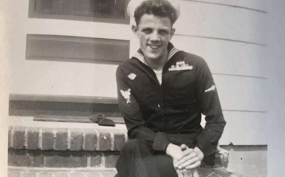 Joe Hall in New Jersey after his discharge from the Navy in August 1946.