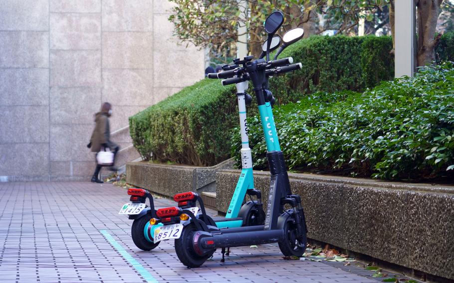 A revised Japanese law takes effect this summer to make hopping unencumbered aboard an e-scooter quick and easy for trips along city streets and sidewalks. 