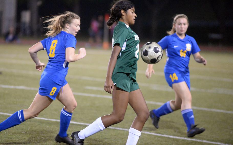 Kubasaki freshman Solares Solano earned the All-DODEA-Japan girls soccer tournament Golden Boot award.