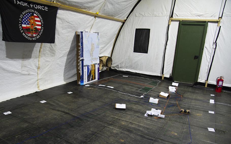 U.S. soldiers at Lal-lo Airport have made a terrain map of their operations area during the Balikatan exercise. It stretches from Fort Magsaysay, about 80 minutes by air to the south, to the Batanes, a group of islands that comprise the Philippines’ northernmost territory.