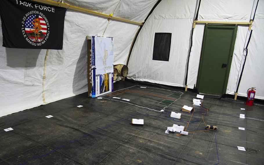 U.S. soldiers at Lal-lo Airport have made a terrain map of their operations area during the Balikatan exercise. It stretches from Fort Magsaysay, about 80 minutes by air to the south, to the Batanes, a group of islands that comprise the Philippines’ northernmost territory.