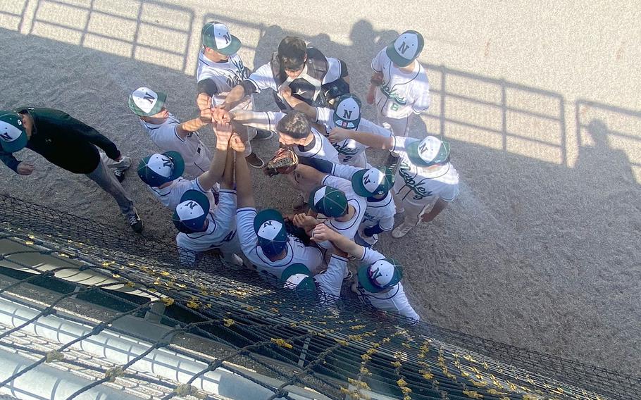 The Naples Wildcats didn't stay in the shadows for long this season, emerging into the sunshine in Vicenza to sweep a doubleheader and become early favorites to contend for the DODEA-Europe Division II/III championship.