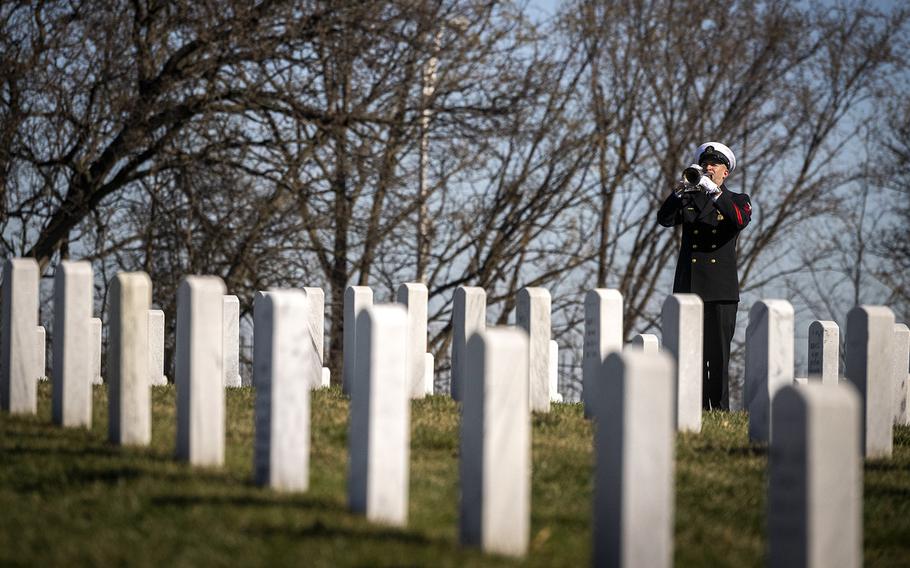 Taps were sounded Thursday at Herman Schmidt’s interment. 