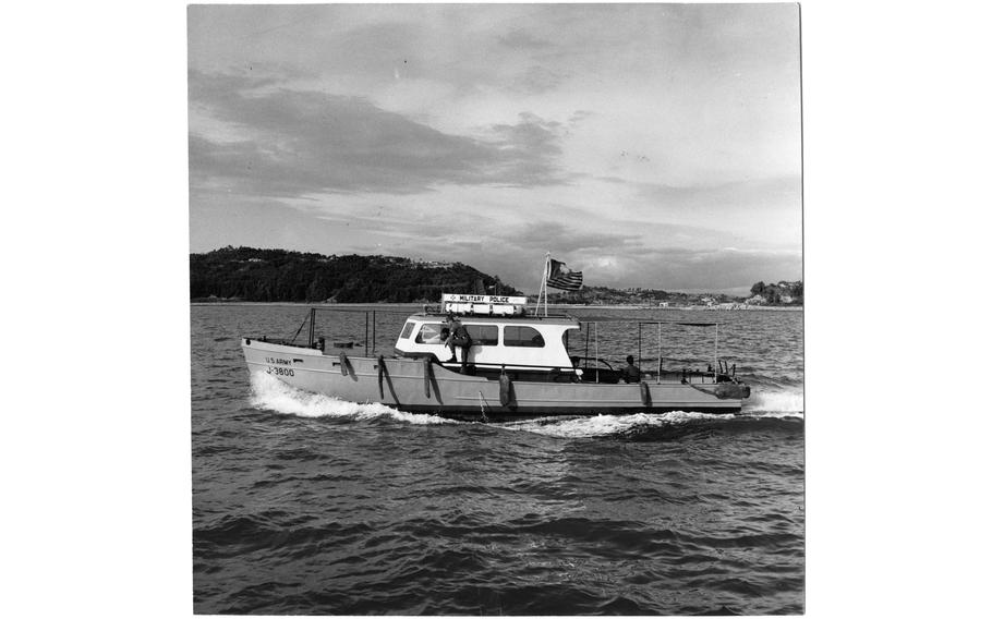 Some of the 8224th Military Police Detachment in Inchon, South Korea, have traded their Jeep in for a J boat to form the Inchon Harbor Patrol. The sea-going patrol works in eight-hour shifts around the clock, seven days a week.