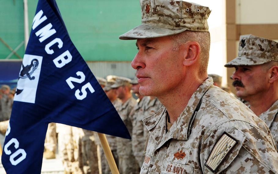 Cmdr. Jeromy Pittmann, seen here as a lieutenant commander in Afghanistan in 2014, was found guilty July 12, 2024.