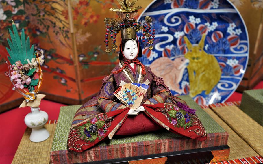 The oldest doll in Zama Shrine's hina collection is from the 1700s.