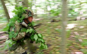 Hed: Training and learning from Ukrainian forces, 2015

Yavoriv, Ukraine, July 9, 2015: A Ukrainian national guardsman, wearing camouflage, reacts to a simulated attack at a training facility in Yavoriv, Ukraine. 

Some 300 members of the 173rd Airborne Brigade Combat Team are in the Ukraine for a six-month deployment to train Ukrainian forces. But they admit that after more than a decade of counterinsurgency operations in Iraq and Afghanistan, they have little experience fighting a professional and technologically advanced foe.

“A Ukrainian platoon sergeant mentioned a time where he came into a direct fight with a BMP [Soviet-era infantry fighting vehicle] from 15 meters away,” he said. “They’ve attacked armor with anti-armor weapons from only 10 to 15 meters away, something we would have taught our soldiers is an absolute impossibility,” Sgt. 1st Class Jacob Hurt said.

Read more about how the U.S. and Ukrainian forces learn from each other here.
https://www.stripes.com/news/2015-07-26/ukrainians-training-with-us-forces-have-their-own-lessons-to-share-1814654.html1

META TAGS: Ukraine; U.S. Army; Ukrainian army; combat tactics; Russia; drone warfare; 
Source - Stars and Stripes
Jad Sleiman / Stars and Stripes


https://www.stripes.com/news/2015-07-26/ukrainians-training-with-us-forces-have-their-own-lessons-to-share-1814654.html1