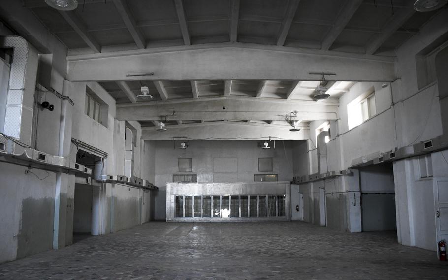 The main post exchange at Bagram Airfield, Afghanistan, which once bustled with shoppers, stands empty July 7, 2021, after U.S. troops left the base.