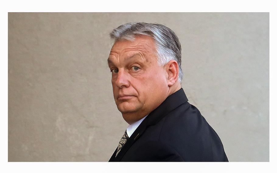 Viktor Orban Prime Minister of Hungary attends a ceremony on Dec. 10, 2023, in Buenos Aires, Argentina.