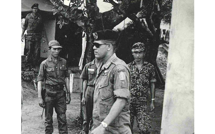 Capt. Paris Davis in Vietnam, 1965.