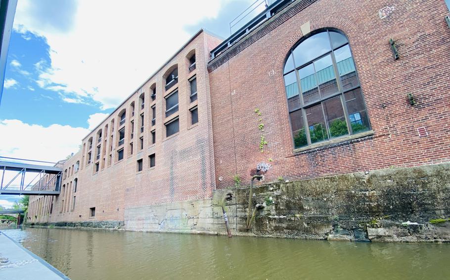 Cruising down the C&O Canal offers unique views of historic buildings, including warehouses that have been turned into shops and condos.