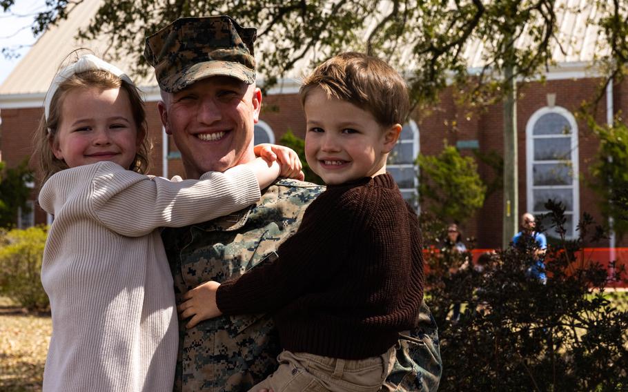 U.S. Marines and sailors with Lakota Company, Battalion Landing Team 1/6, 26th Marine Expeditionary Unit (Special Operations Capable) returned home after completing an eight-month deployment embarked aboard the Bataan Amphibious Ready Group.