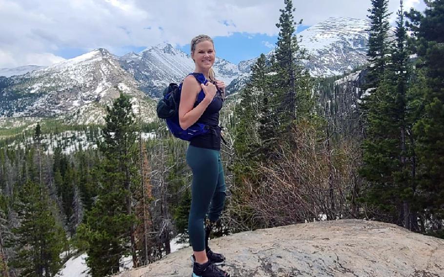 Hannah Cvancara, 26, of Spokane, Wash., was born with fibula hemimelia, a condition that prevented the bones in her legs, ankle and foot from growing with her body. She lost her left leg and walks with a prosthetic.