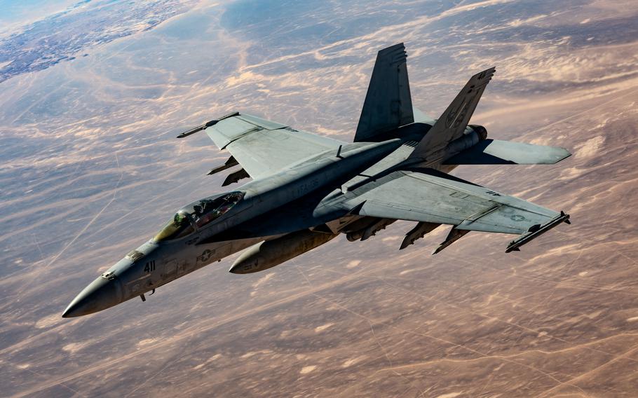 A U.S. Navy F/A-18E Super Hornet
