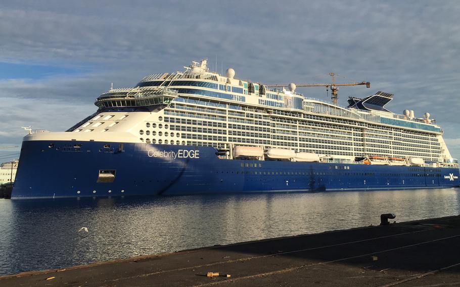 The Celebrity Edge cruise ship is shown in this undated file photo.