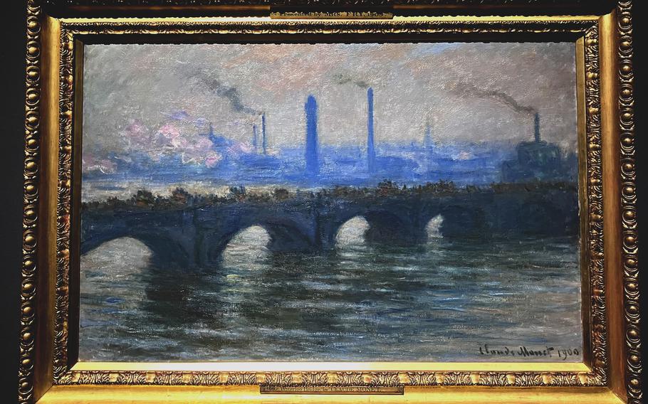 Claude Monet’s “Waterloo Bridge,” painted circa 1903, on exhibit at the Ueno Royal Museum in Tokyo.