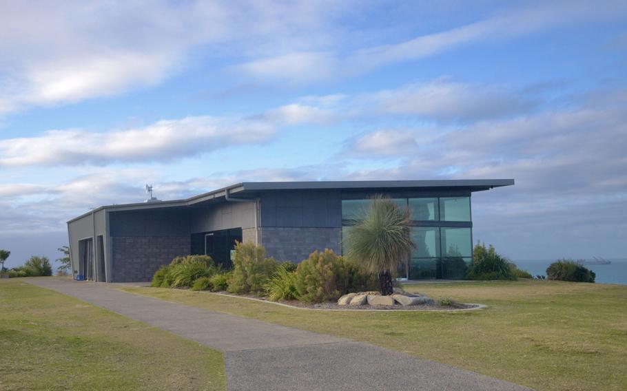 For the past month, high-ranking military officers have joined the tourists at Flagstaff Hill Cafe's overlook at McCanes Bay, Australia, where the U.S. Army and Navy is holding sea-to-beach logistics training.