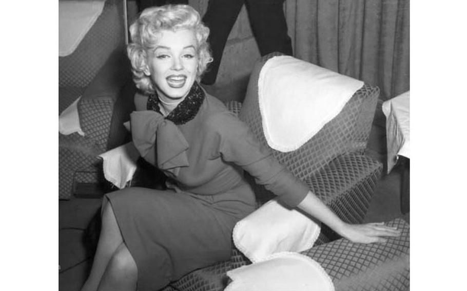 Marilyn Monroe at Tokyo’s Imperial Hotel in February 1954. 