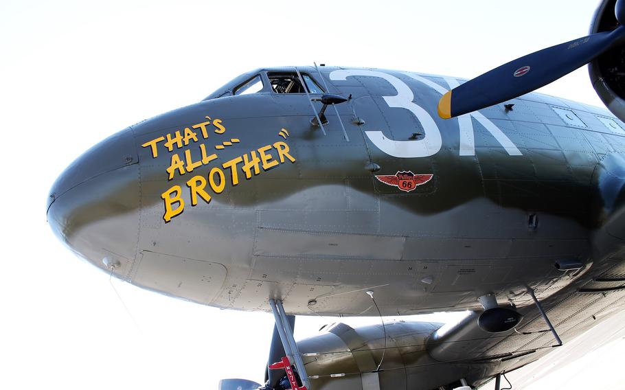 That’s All, Brother was built in February 1944 and was the leading C-47 aircraft in a group of 800 C-47s that carried approximately 13,000 paratroopers to Normandy, France, on June 6, 1944