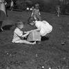 Hed: Unhappy Easter, 1949

Frankfurt, Germany, Apr. 17, 1949: Two children look unhappy to put all their eggs in one shared box during the annual Easter Egg hunt. 
Children scoured the grounds of the Palmgarten - Frankfurt’s botanical Palm Garden - for eggs on Easter Sunday. 
Baskets, bags, and boxes in hand they ran around trying to find the rainbow-colored eggs in the hopes of finding most of them to take home one of the prizes given out for the most eggs found. The traditional Easter Egg Hunt was sponsored by the local Allied Women’s Club.

Looking for Stars and Stripes’ coverage of overseas military life through the decades? Subscribe to Stars and Stripes’ historic newspaper archive! We have digitized our 1948-1999 European and Pacific editions, as well as several of our WWII editions and made them available online through https://starsandstripes.newspaperarchive.com/

META TAGS: Europe; West Germany; Easter; holiday; military family; military life; children; Easter; Month of Military Child; Egg hunt; Botanical garden; Christian holiday; Allied Women's Club of Frankfurt