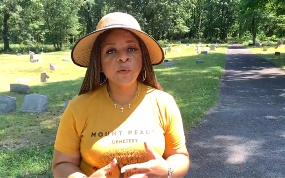 Dolly L. Marshall, who serves on the board of the Mount Peace Cemetery Association, has headed a push to preserve the cemetery in Lawnside, N.J.