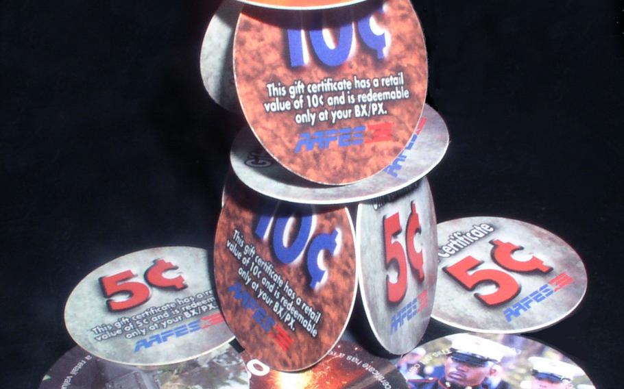 The drawdown of troops from Afghanistan has led the few Army and Air Force Exchange Service stores that are still open in Afghanistan to call for people to turn in or use their paper coins, or pogs, before they are no longer accepted. AAFES began issuing the cardboard coins in November 2001 at exchange stores in Afghanistan. 
