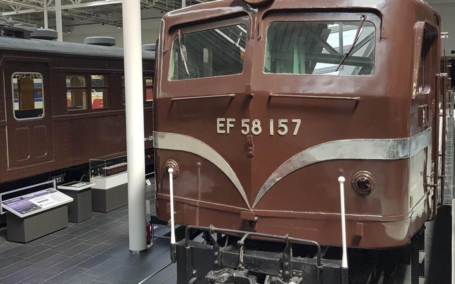 A Class EF 58 electric locomotive on display at SCMaglev and Railway Park Museum in Nagoya, Japan.