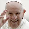 FILE - Pope Francis leaves at the end of his weekly general audience in St. Peter's Square, at the Vatican, Wednesday May 15, 2019. (AP Photo/Andrew Medichini, File)
