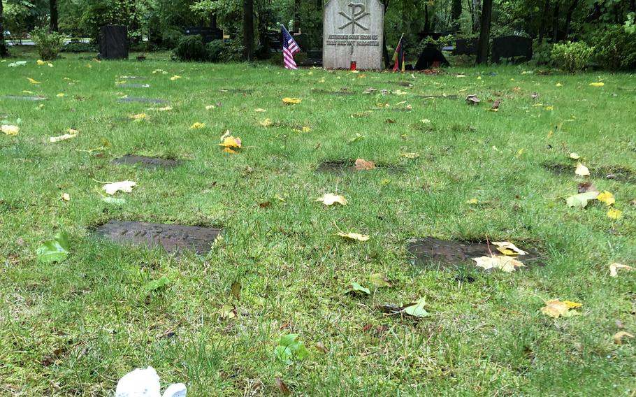 Stones at the main cemetery in Kaiserslautern mark the graves of 451 American infants who died between 1952 and 1971 while their families were stationed in or near Kaiserslautern, Germany.